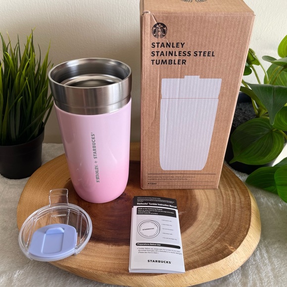 Stanley + Starbucks Korea Cherry Blossom stainless steel tumbler 473ml (16oz) - Picture 6 of 12